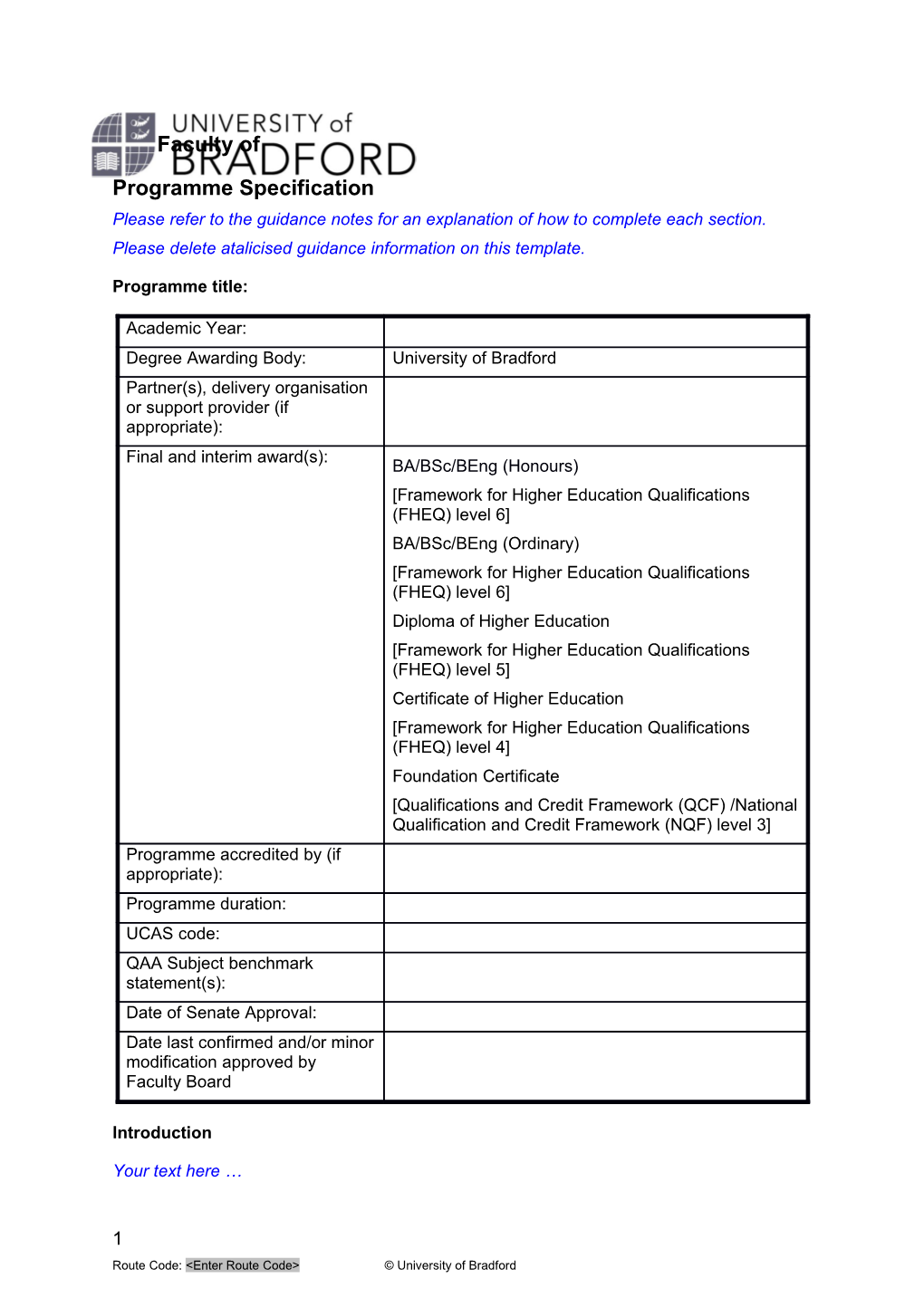 Programme Specification s3