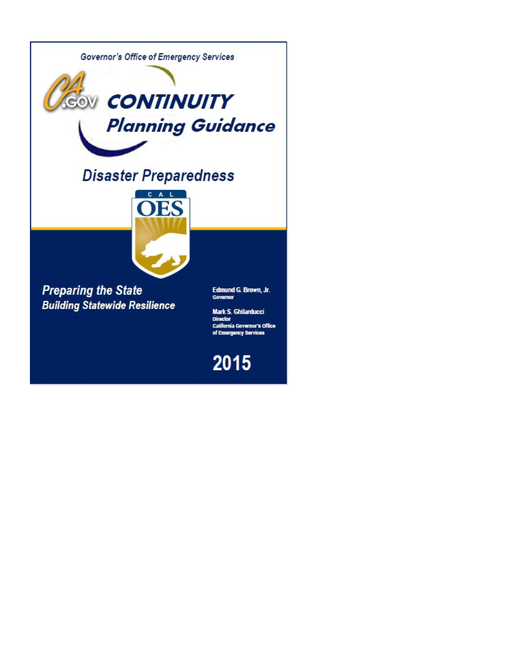 Continuity Planning Guidance 2016 Word Doc