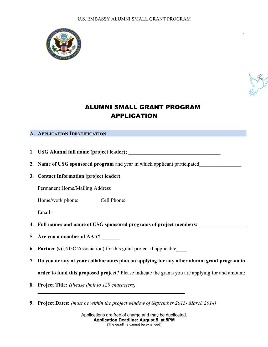 Alumni Small Grant Program