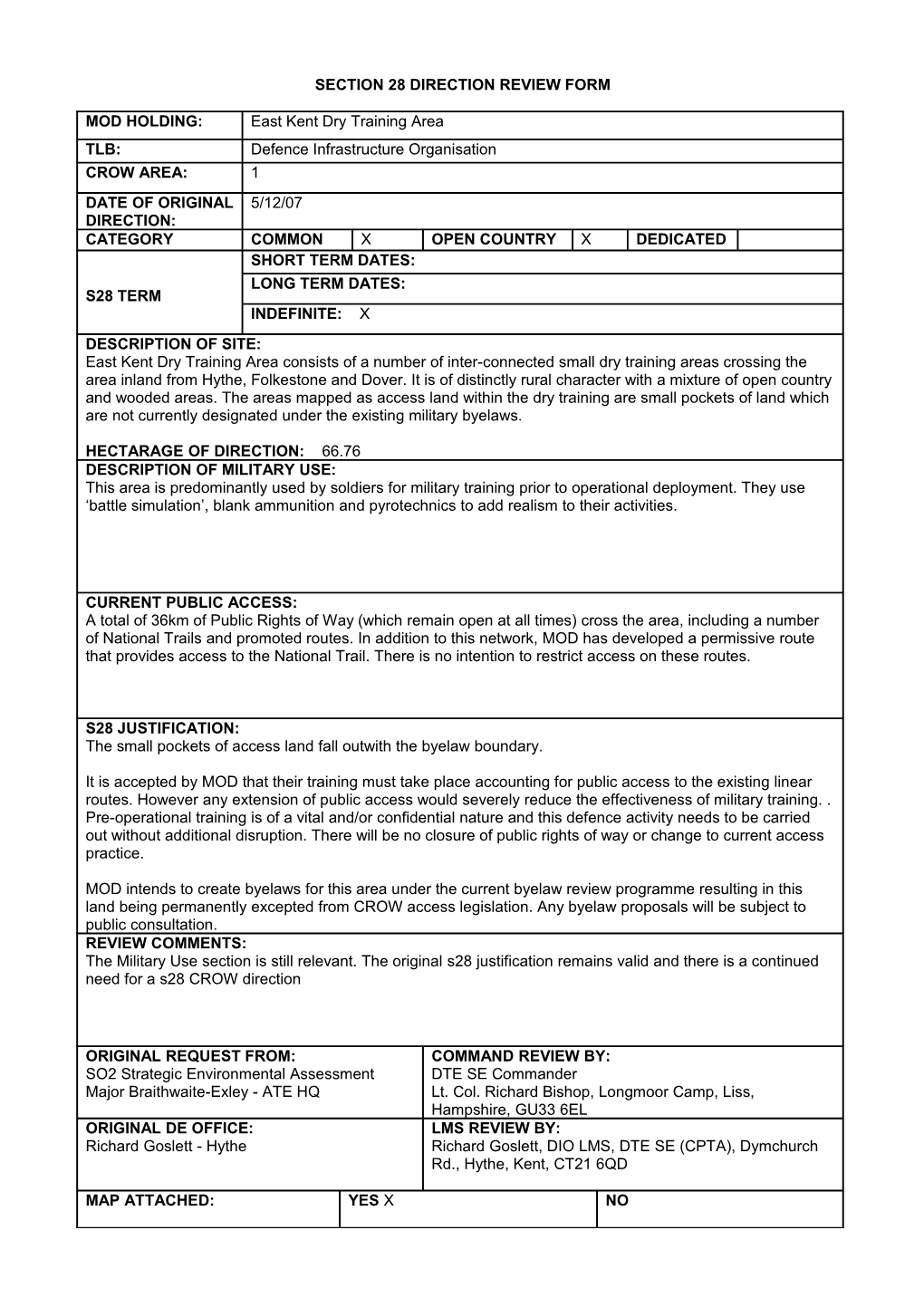 Section 28 Direction Review Form s1