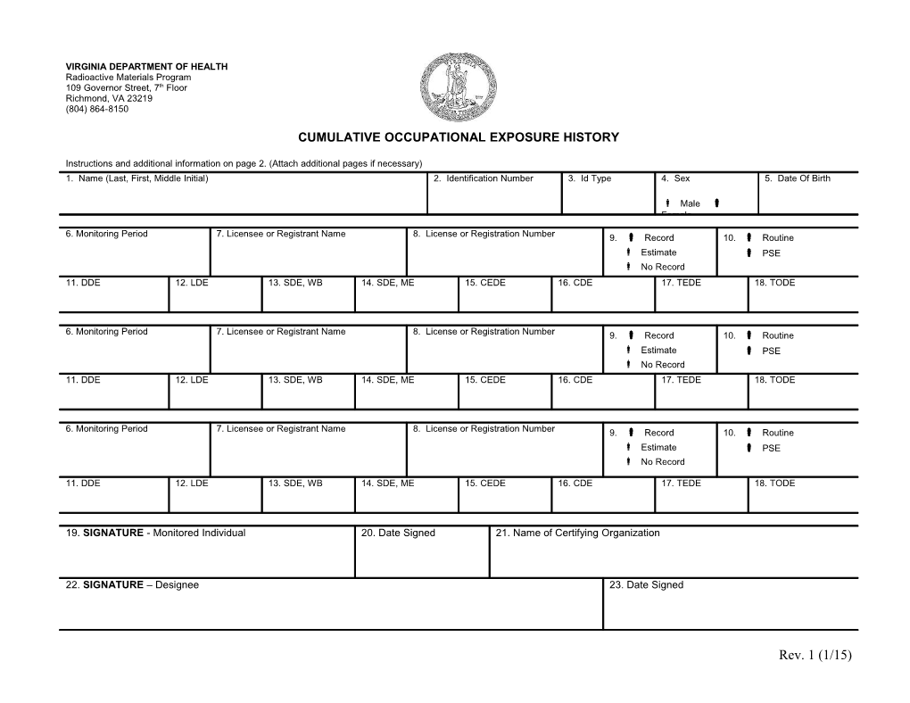 Virginia Department of Health s2