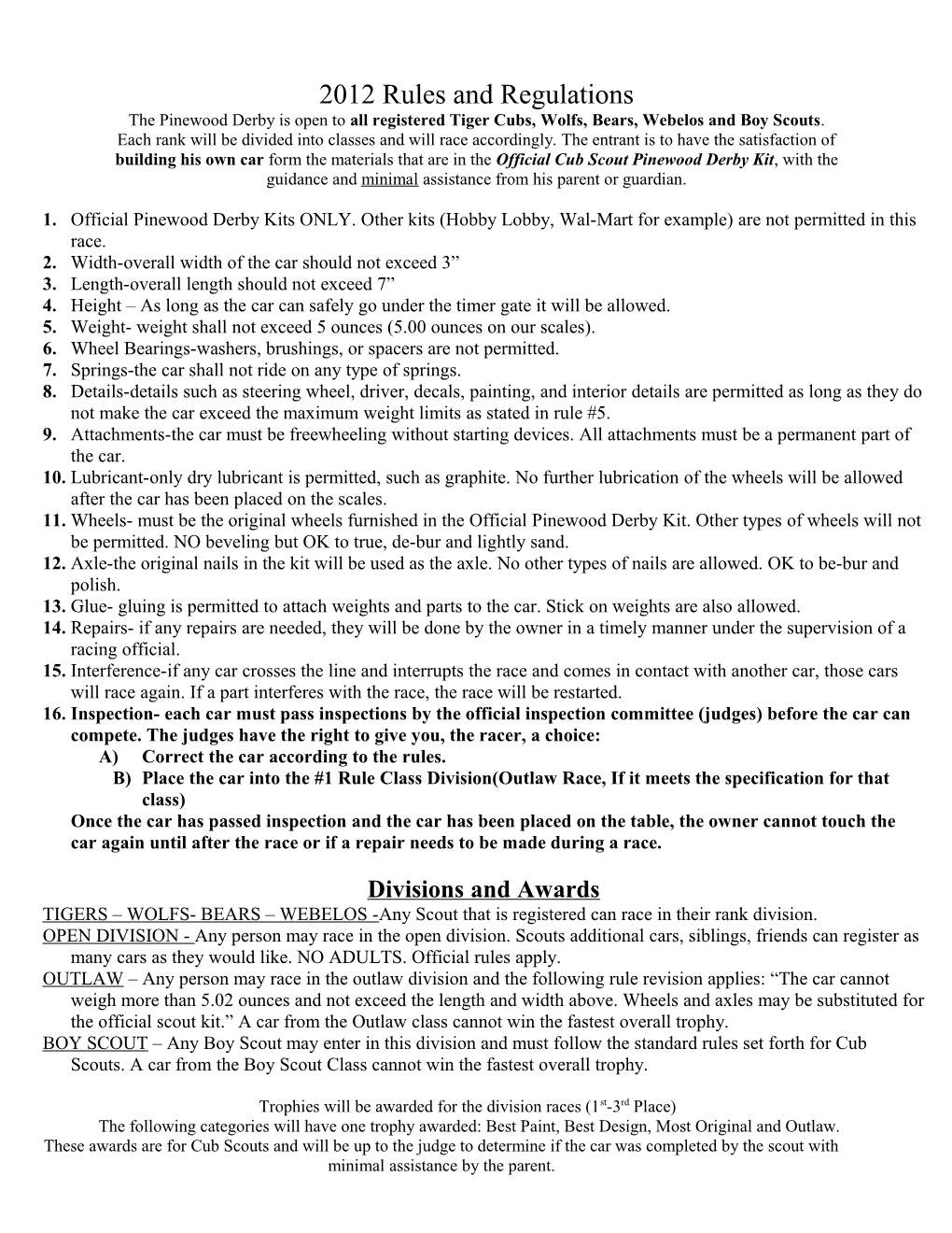 Rules and Regulations s7