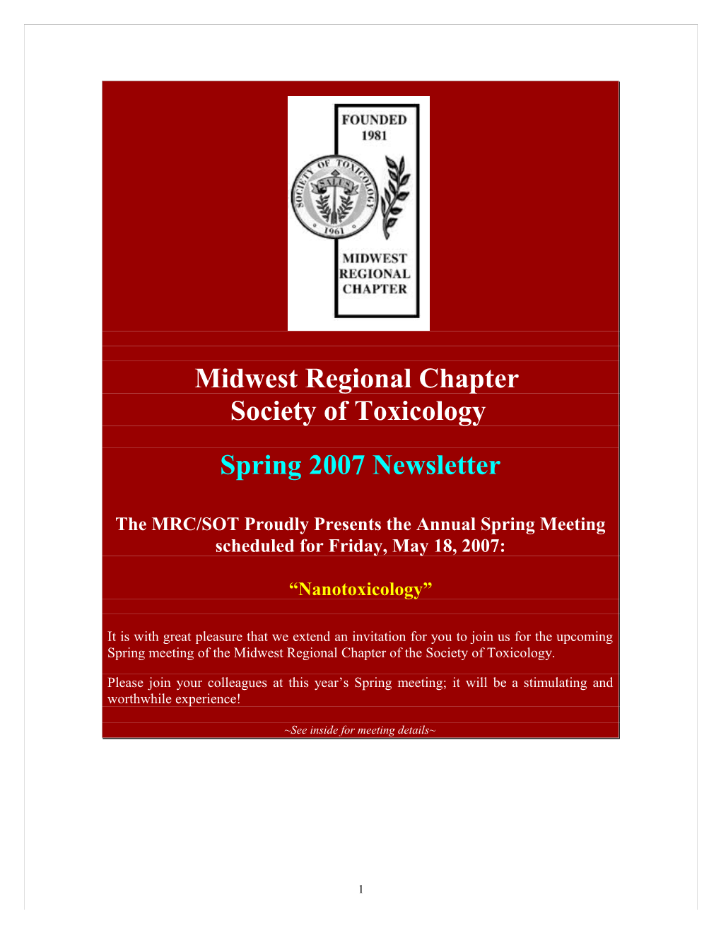 Midwest Regional Chapter