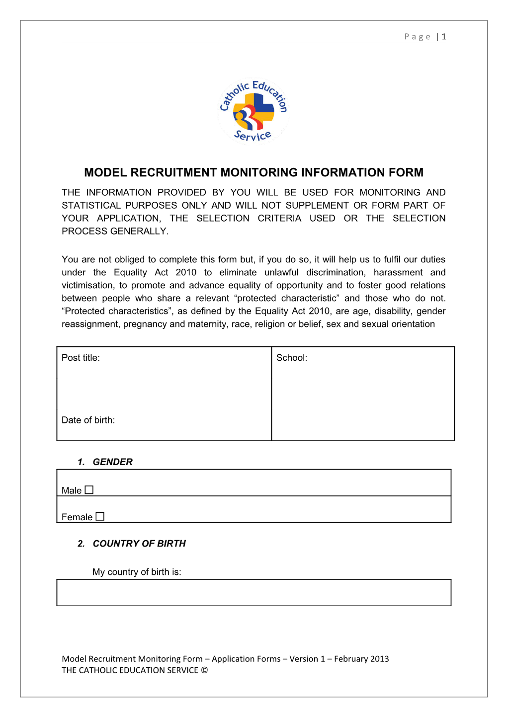 Model Recruitment Monitoring Information Form s1