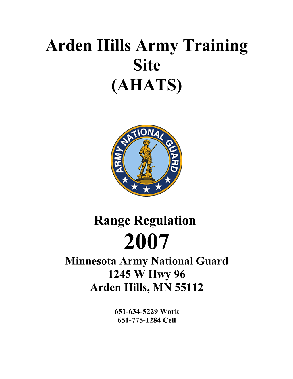 Arden Hills Army Training Site
