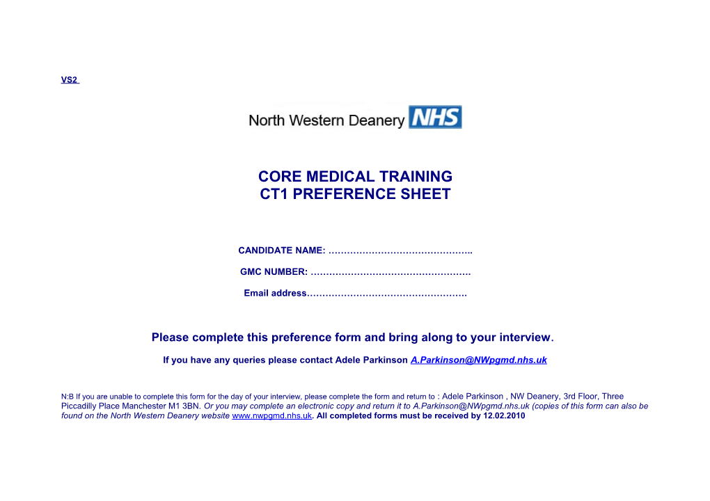 Core Medical Training