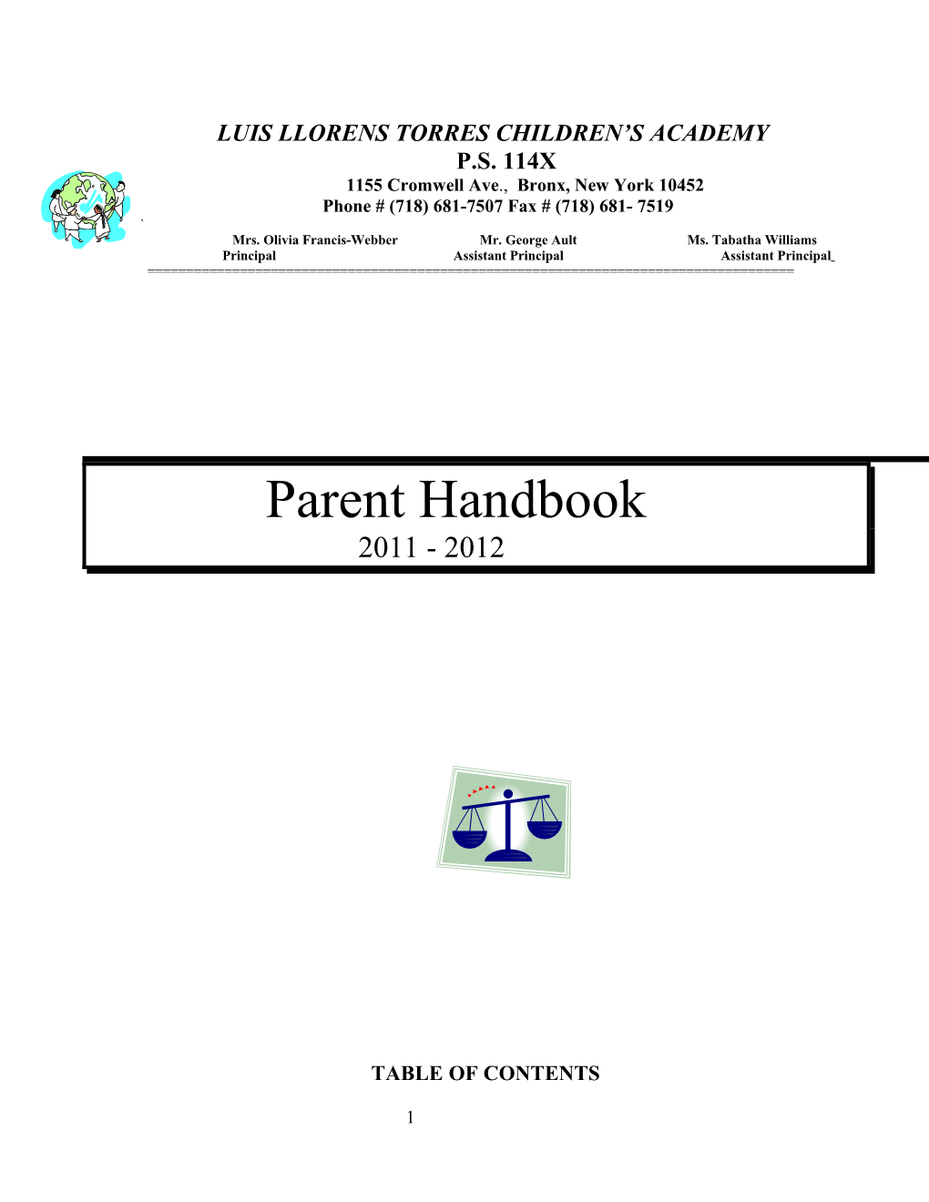 Parent/Child Contract
