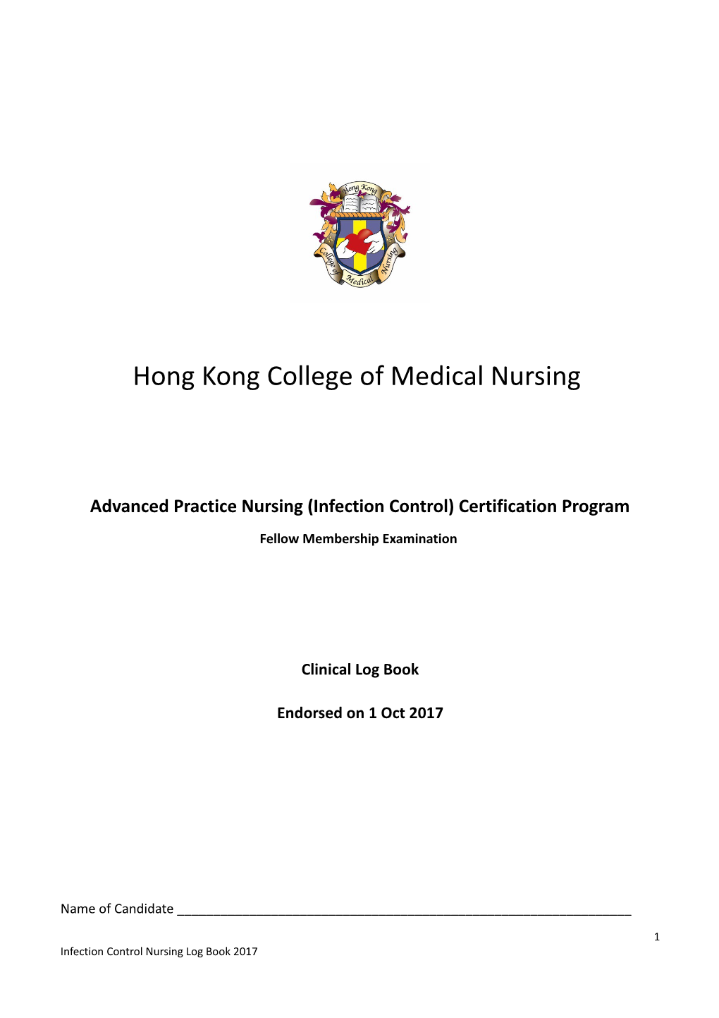 Advanced Practice Nursing (Infection Control) Certification Program