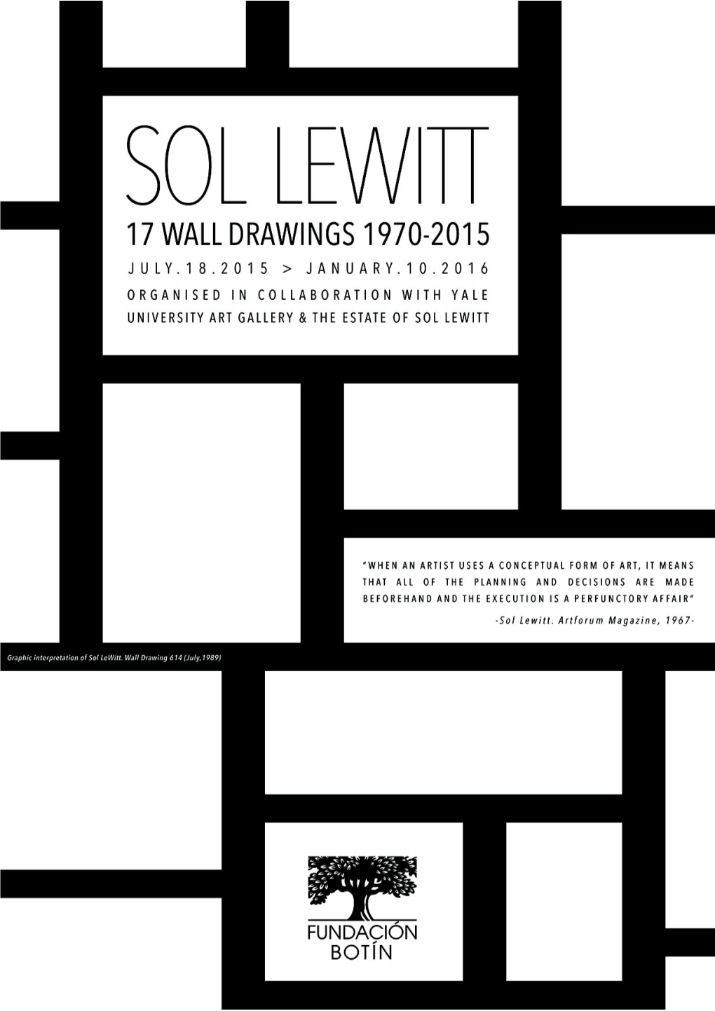 The Botín Foundation Presents Sol Lewitt. 17 Wall Drawings. 1970-2015