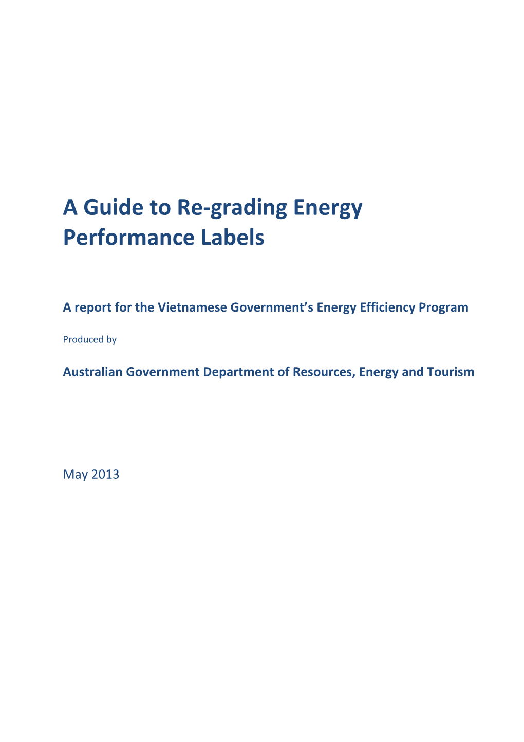 A Guide to Re-Grading Energy Performance Labels