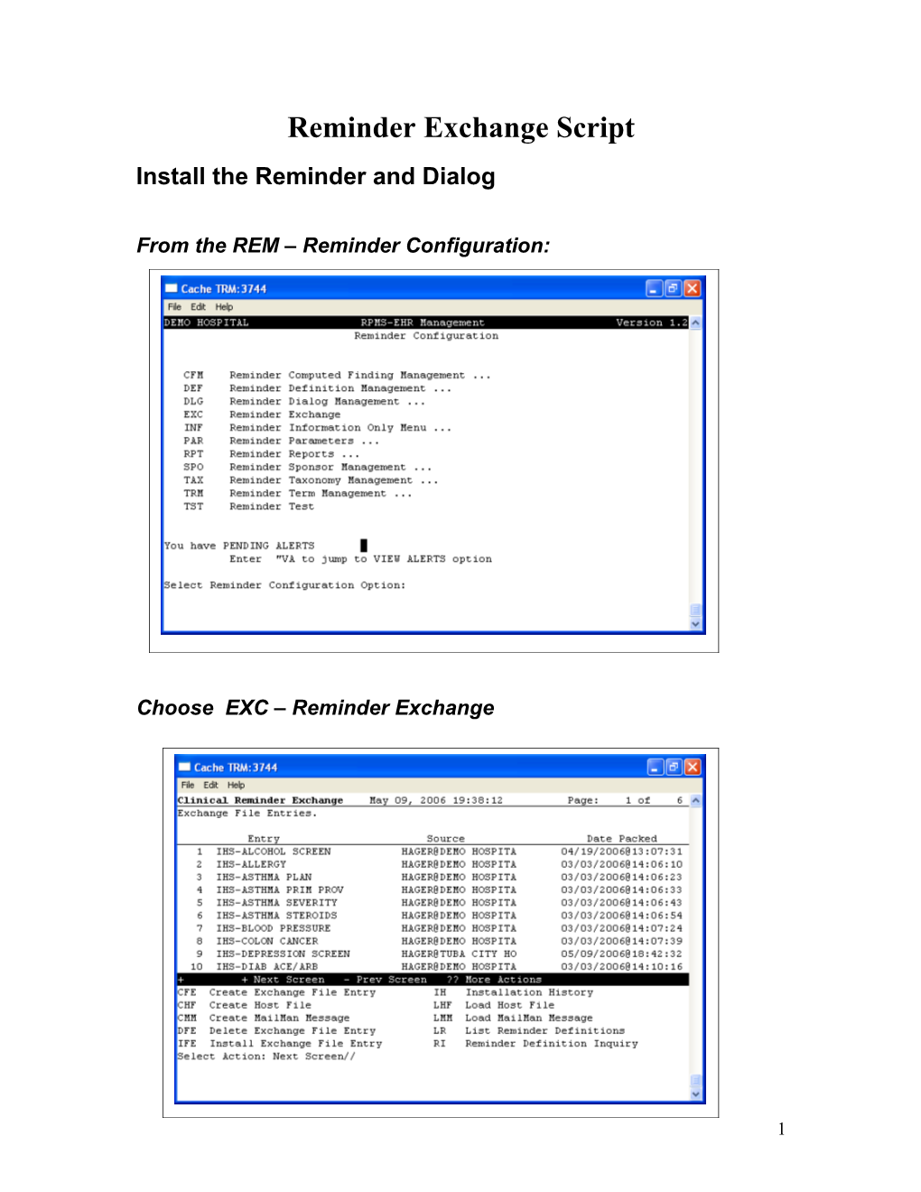 Reminder Exchange Script