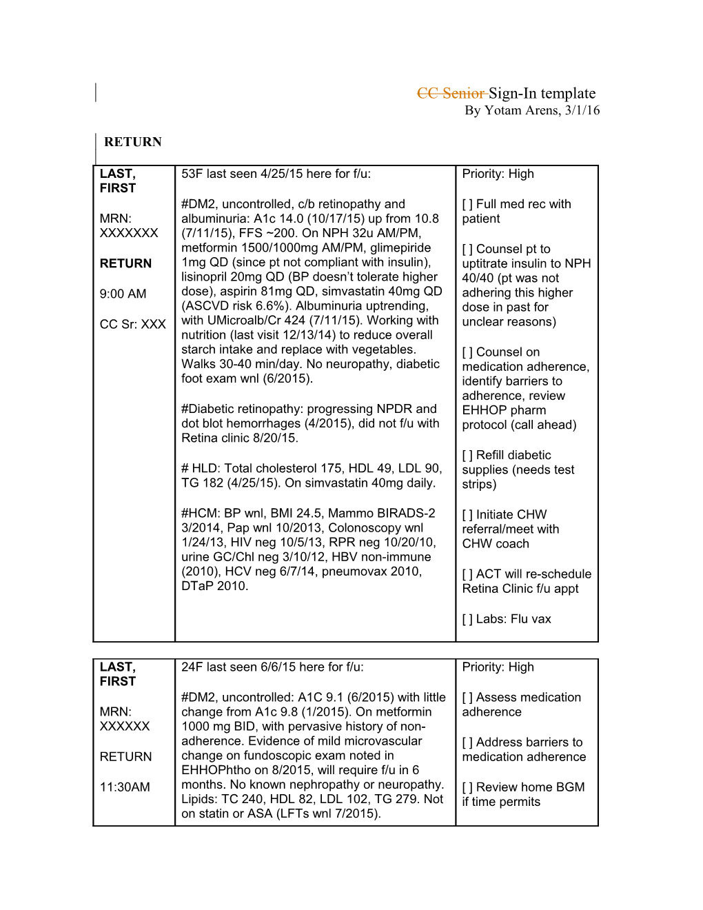 CC Senior Sign-In Template