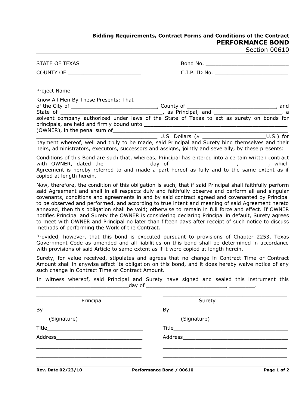 Bidding Requirements, Contract Forms and Conditions of the Contract s3