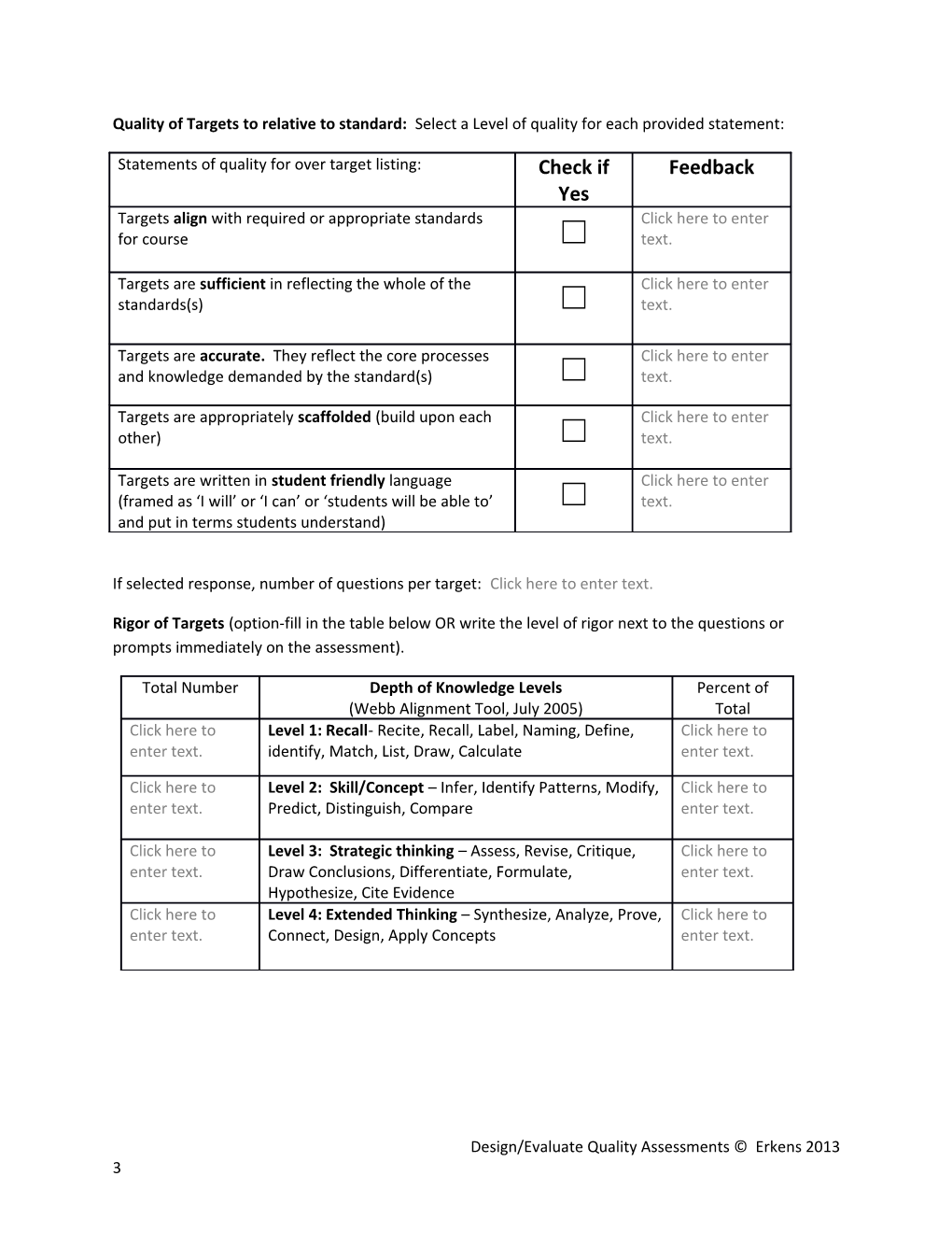 Assessment Review Protocol