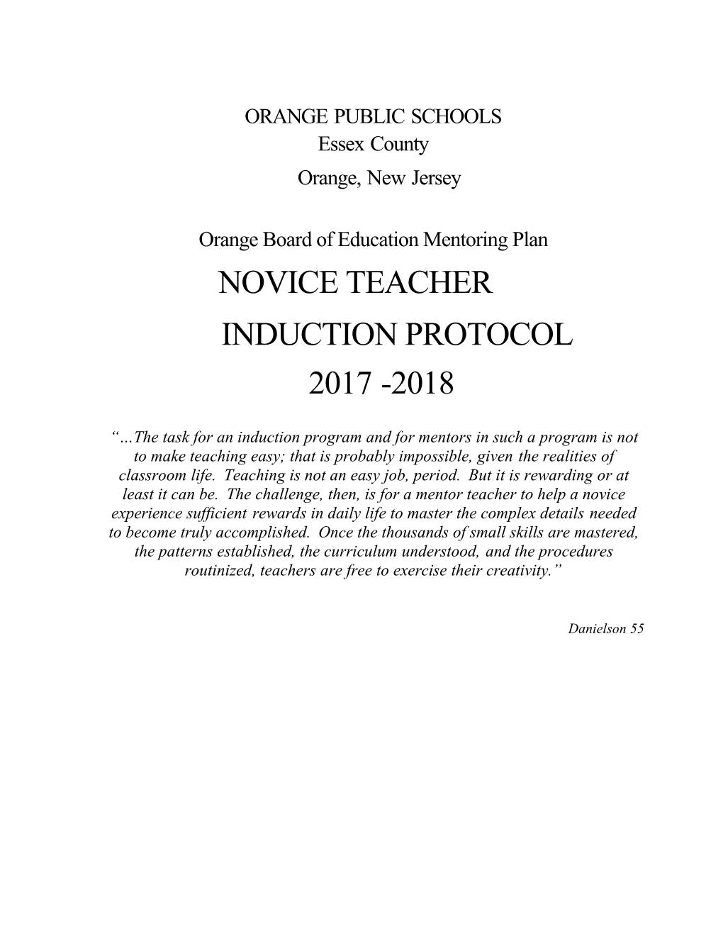 An Ancillary Document to the Teacher Evaluation Handbook