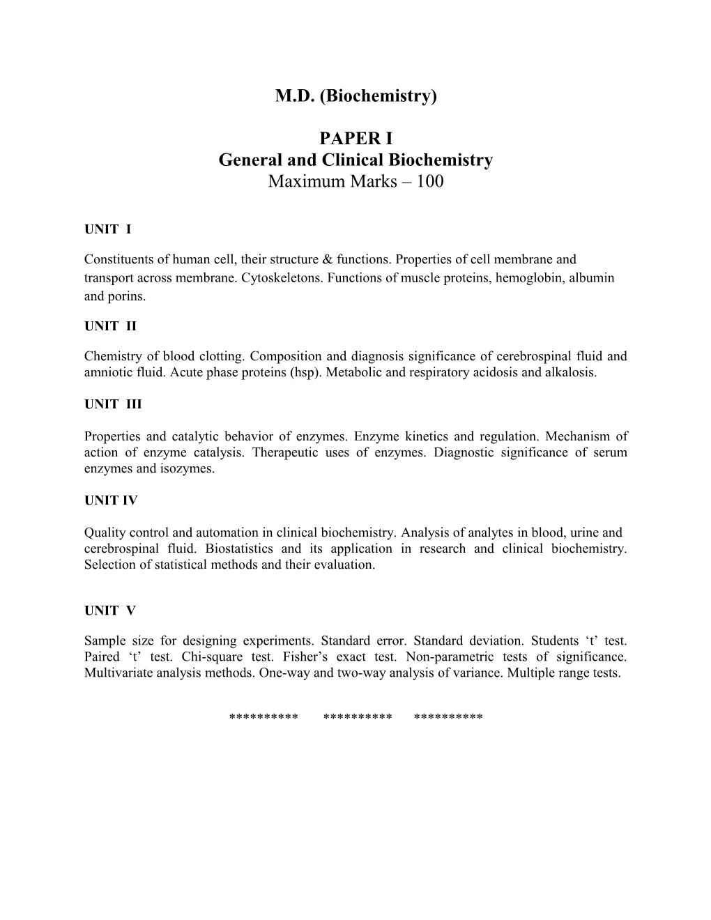 Department of Biochemistry