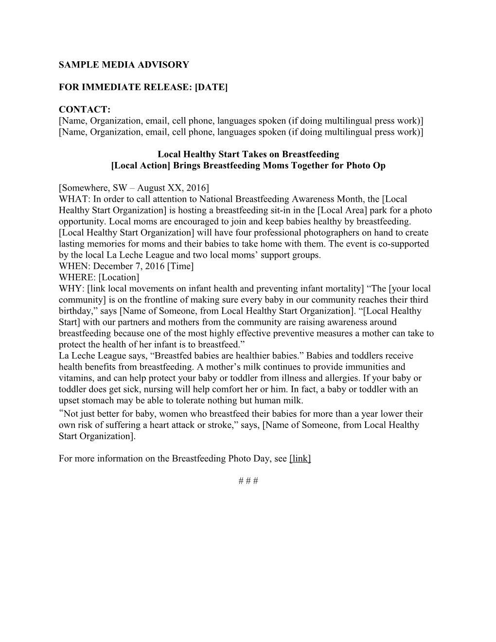 FOR IMMEDIATE RELEASE: August 15, 2009