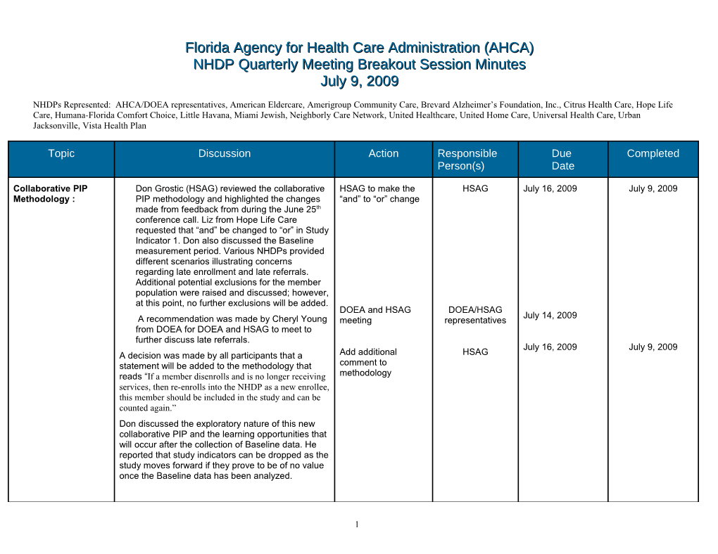 Florida Agency for Health Care Administration (AHCA)