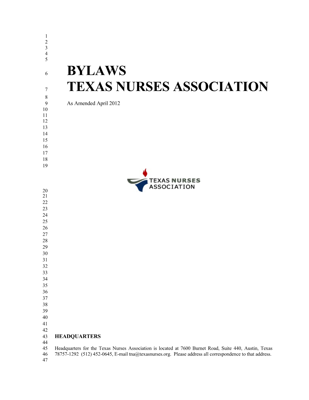 BYLAWS As Am 4/98 with Headings Cs