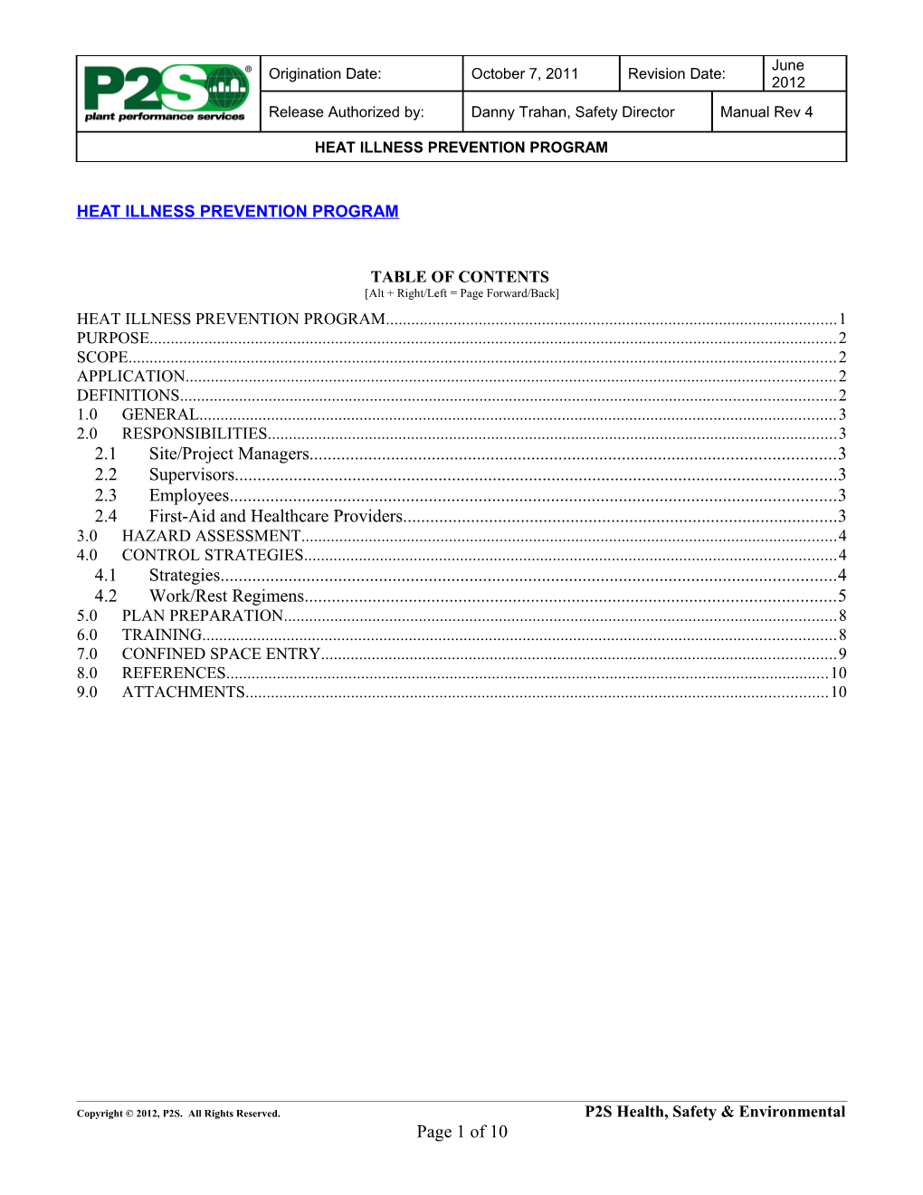 Health, Safety and Environmental Policy s2