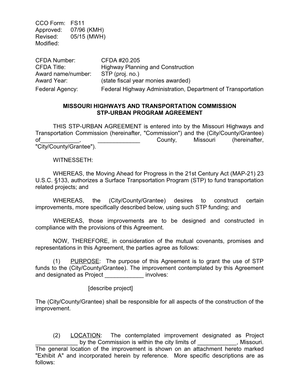 CFDA Title: Highway Planning and Construction s1