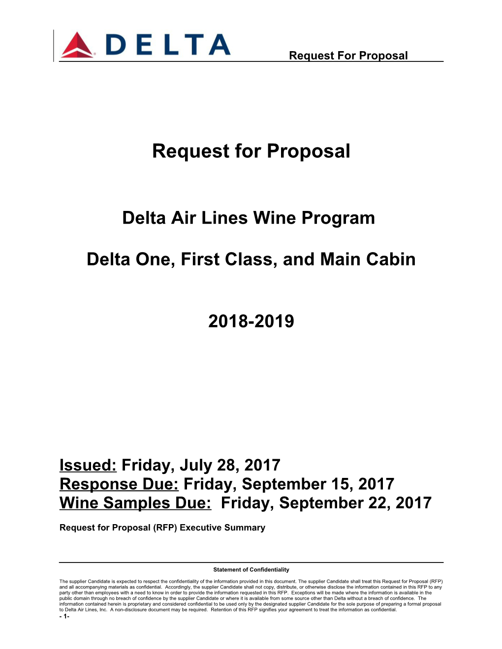 Request for Proposal s42