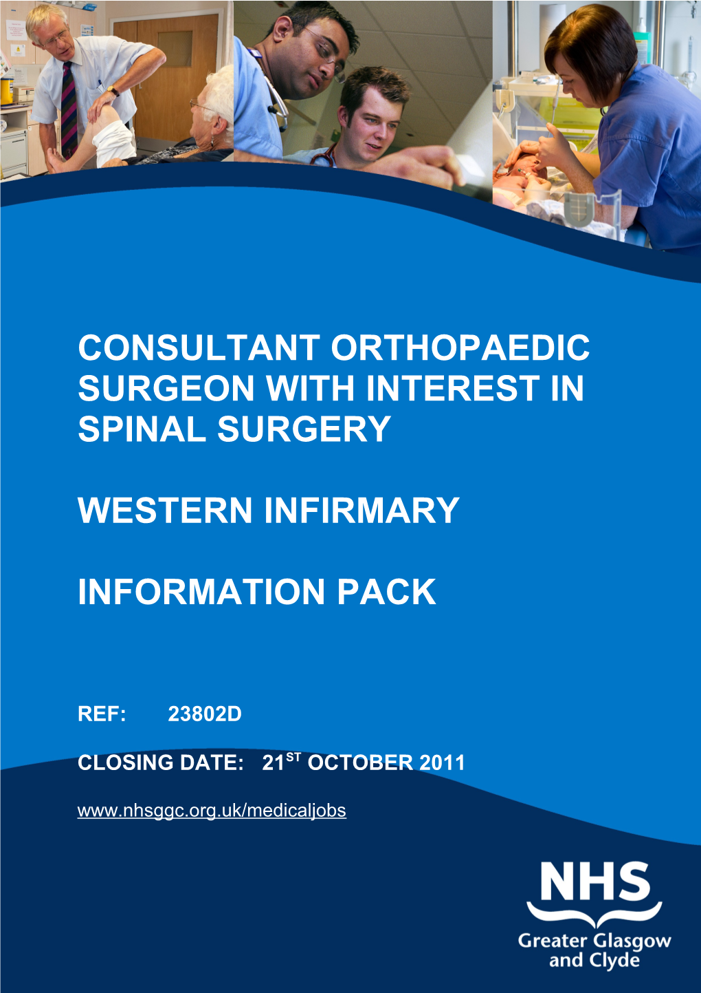CONSULTANT ORTHOPAEDIC SURGEON with INTEREST in SPINAL Surgery