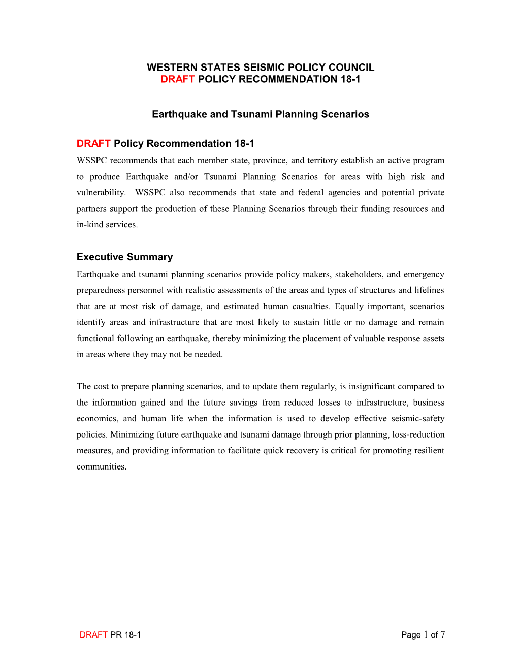 Western States Seismic Policy Council