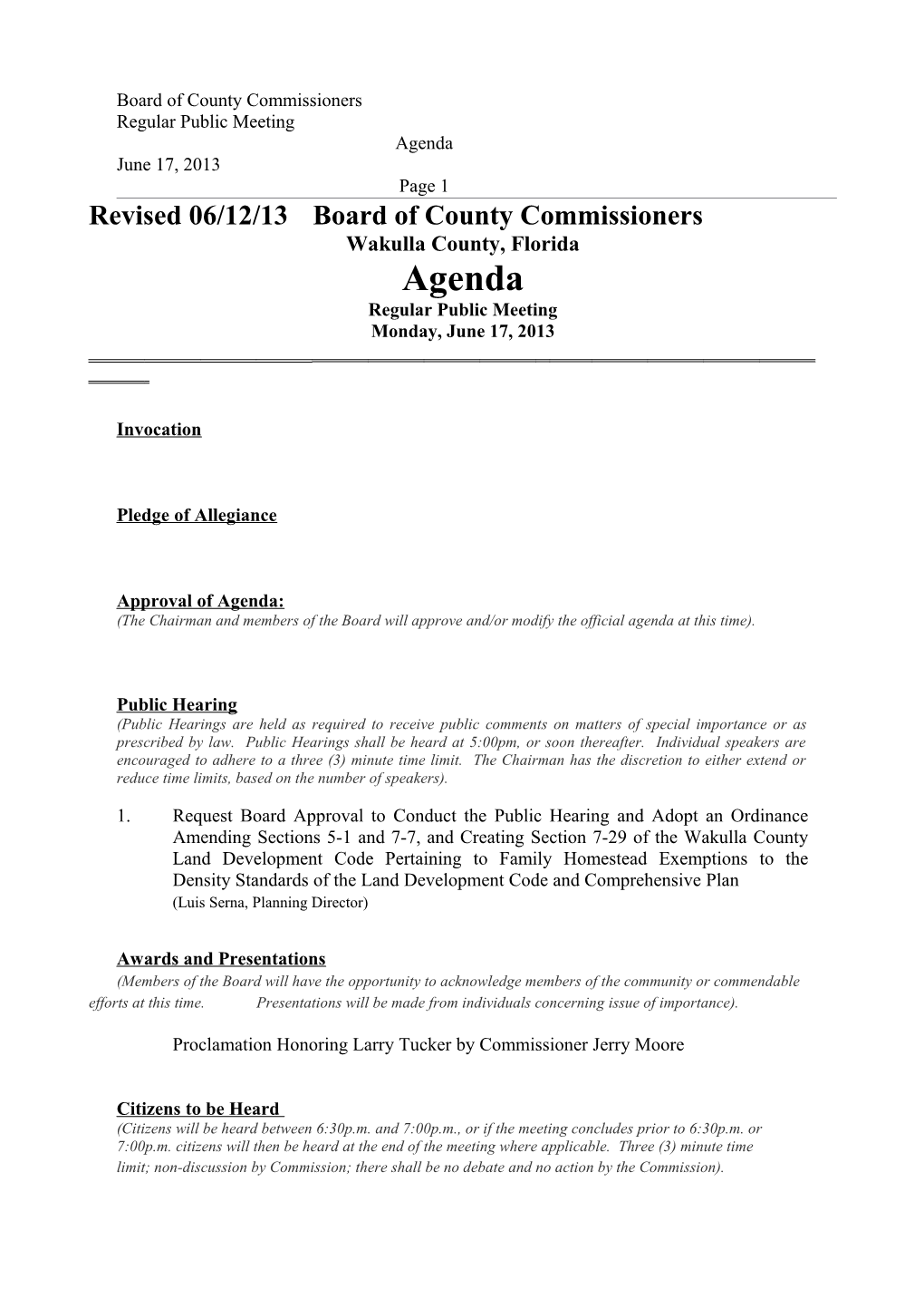 Board of County Commissioners s13