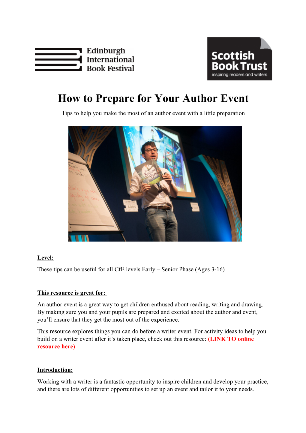 How to Prepare for Your Author Event