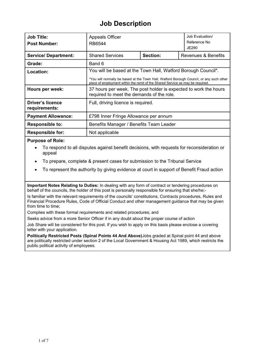 To Prepare, Complete & Present Cases for Submission to the Tribunal Service