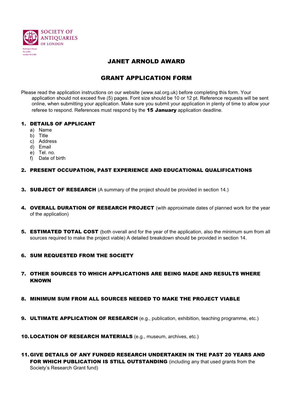 Grant Application Form s4