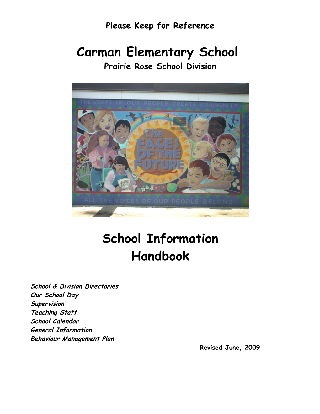 Carman Elementary School Directory