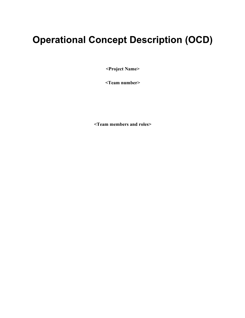 Operational Concept Description (OCD) s19