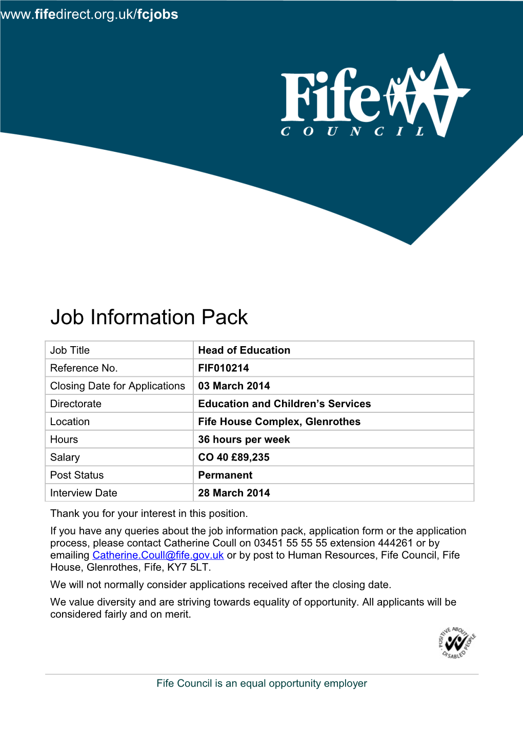 Job Application Pack