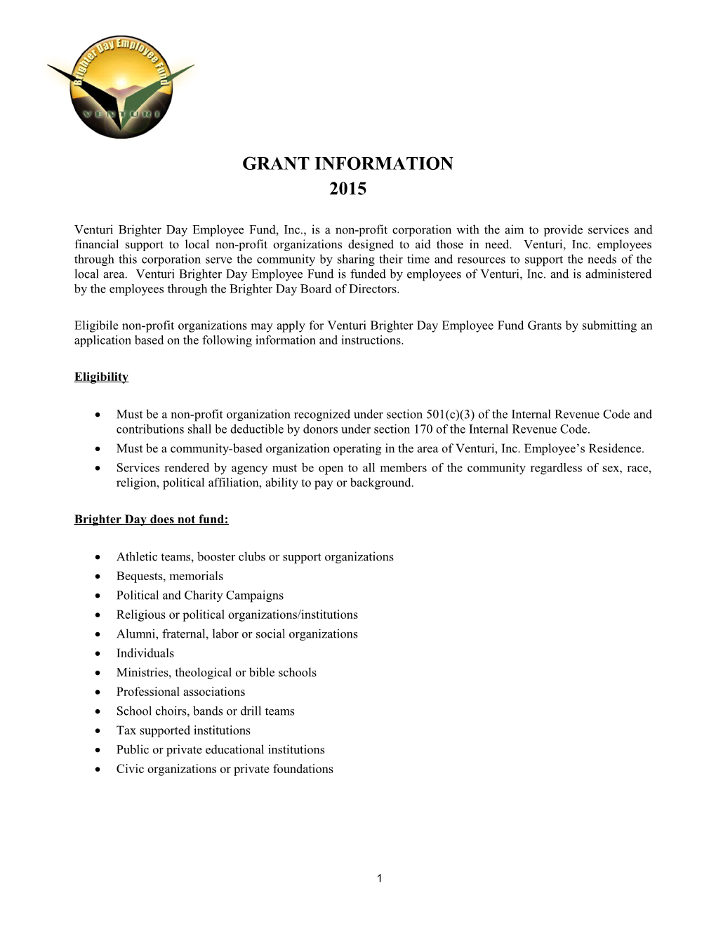 Grant Information