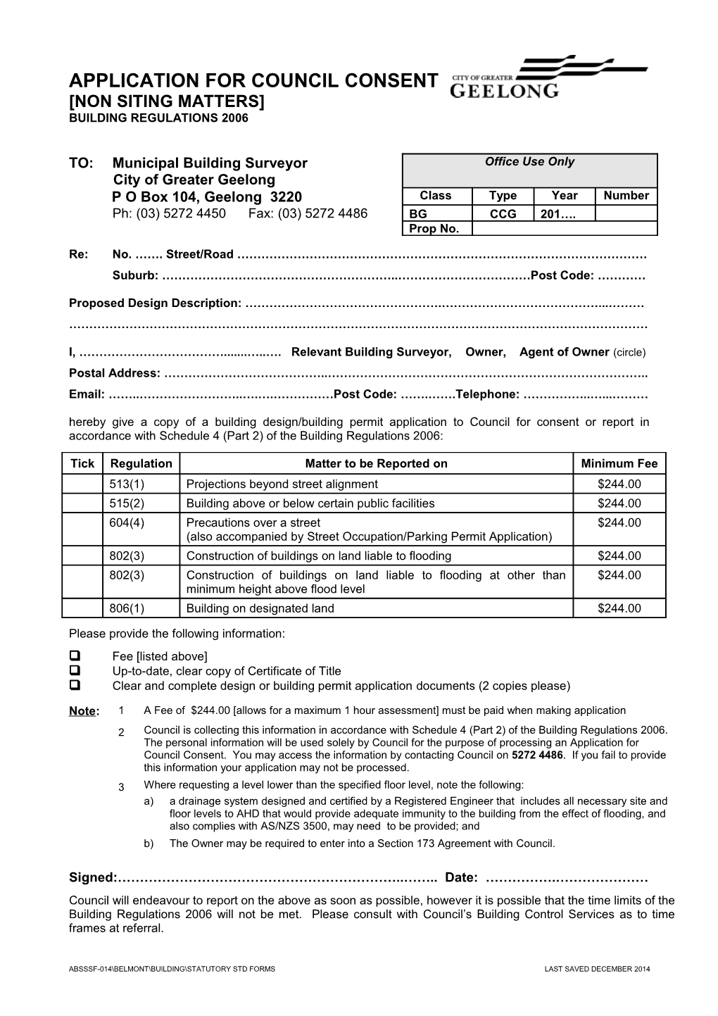 Building Regulations 1994 Division 2, Part 4