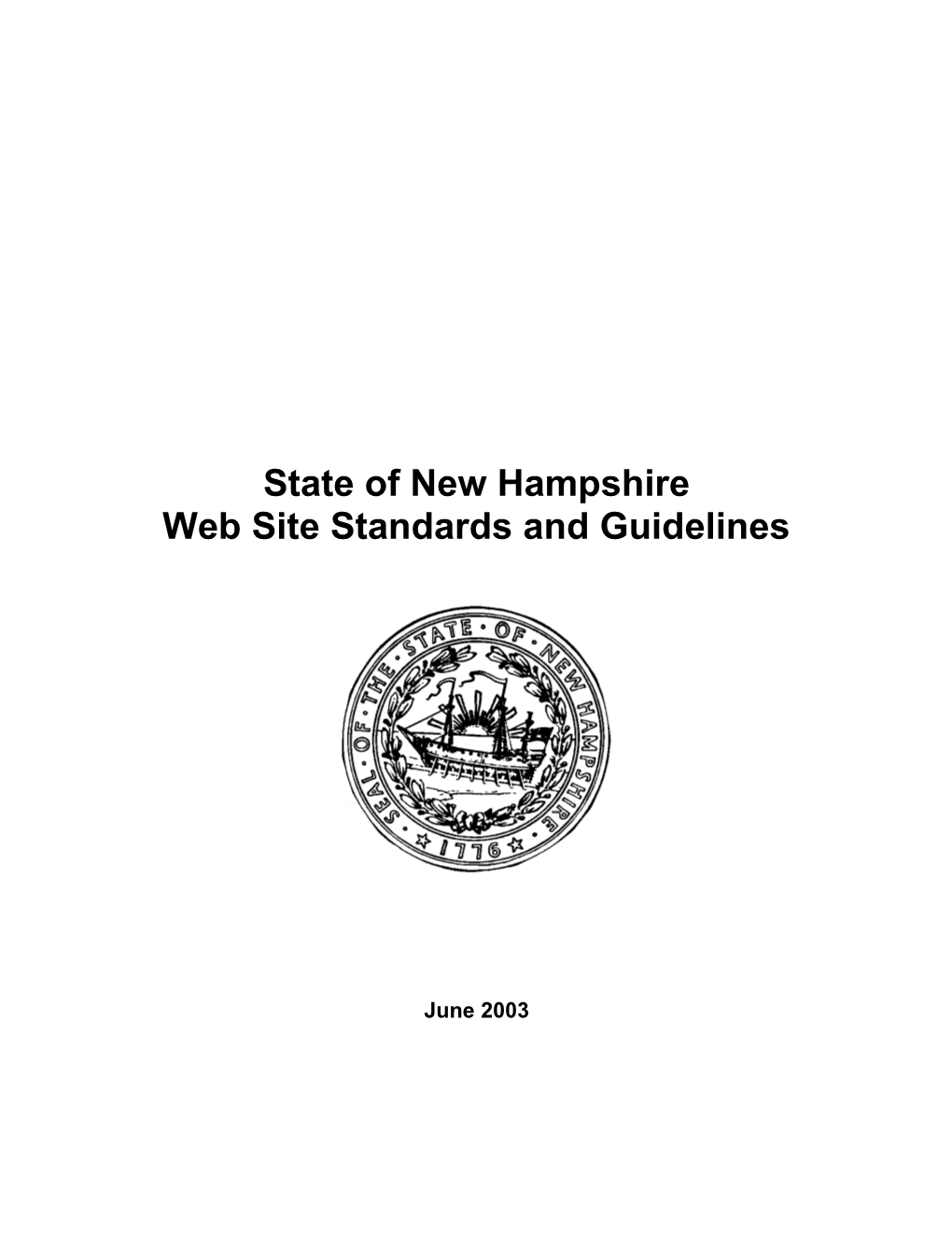 New Hampshire State Librarynh.Gov Web Site Standards and Guidelines