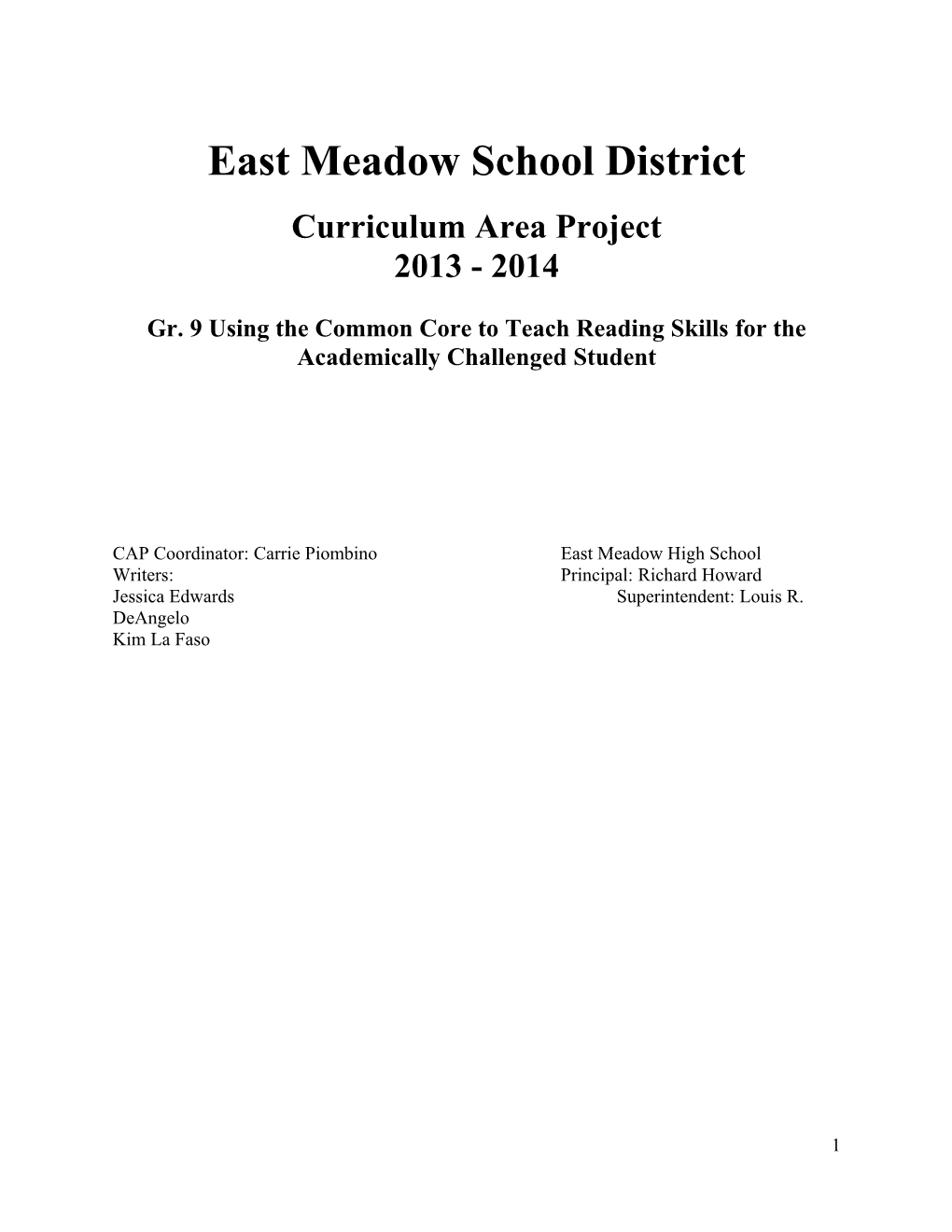 East Meadow School District