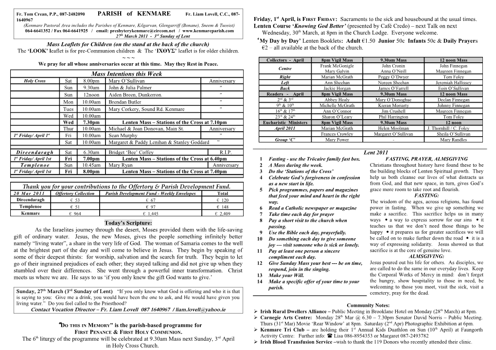 PARISH of KENMARE s4