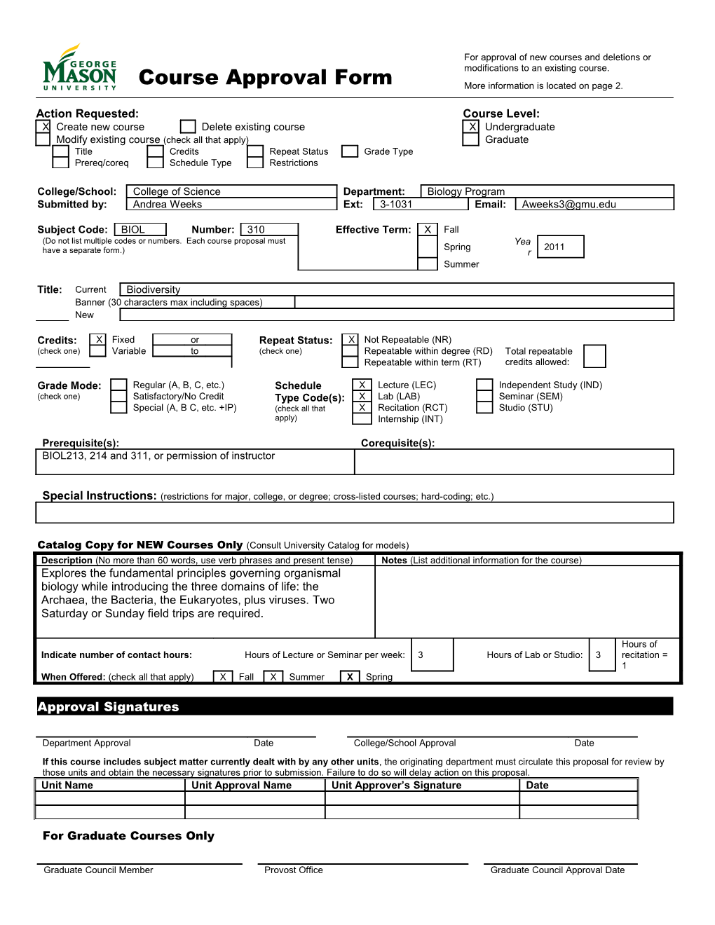 Course Approval Form s2