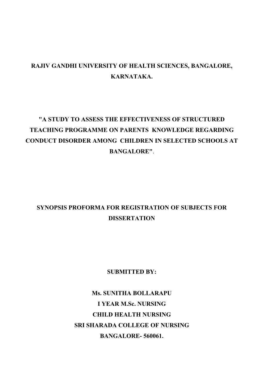 Rajiv Gandhi University of Health Sciences, Bangalore, Karnataka s48