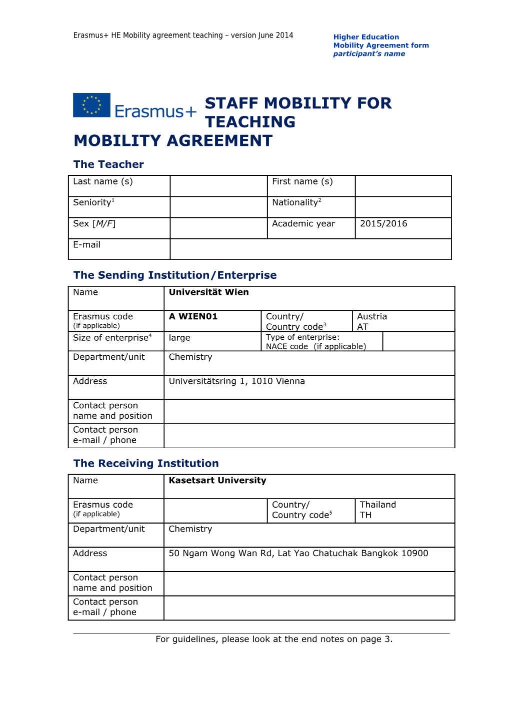 Staff Mobility for Teaching s1