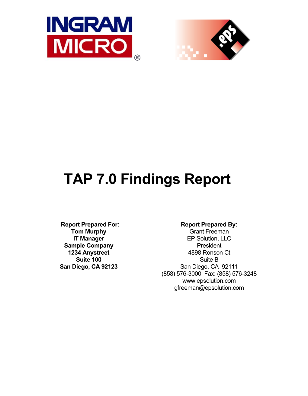 TAP Presentation Report