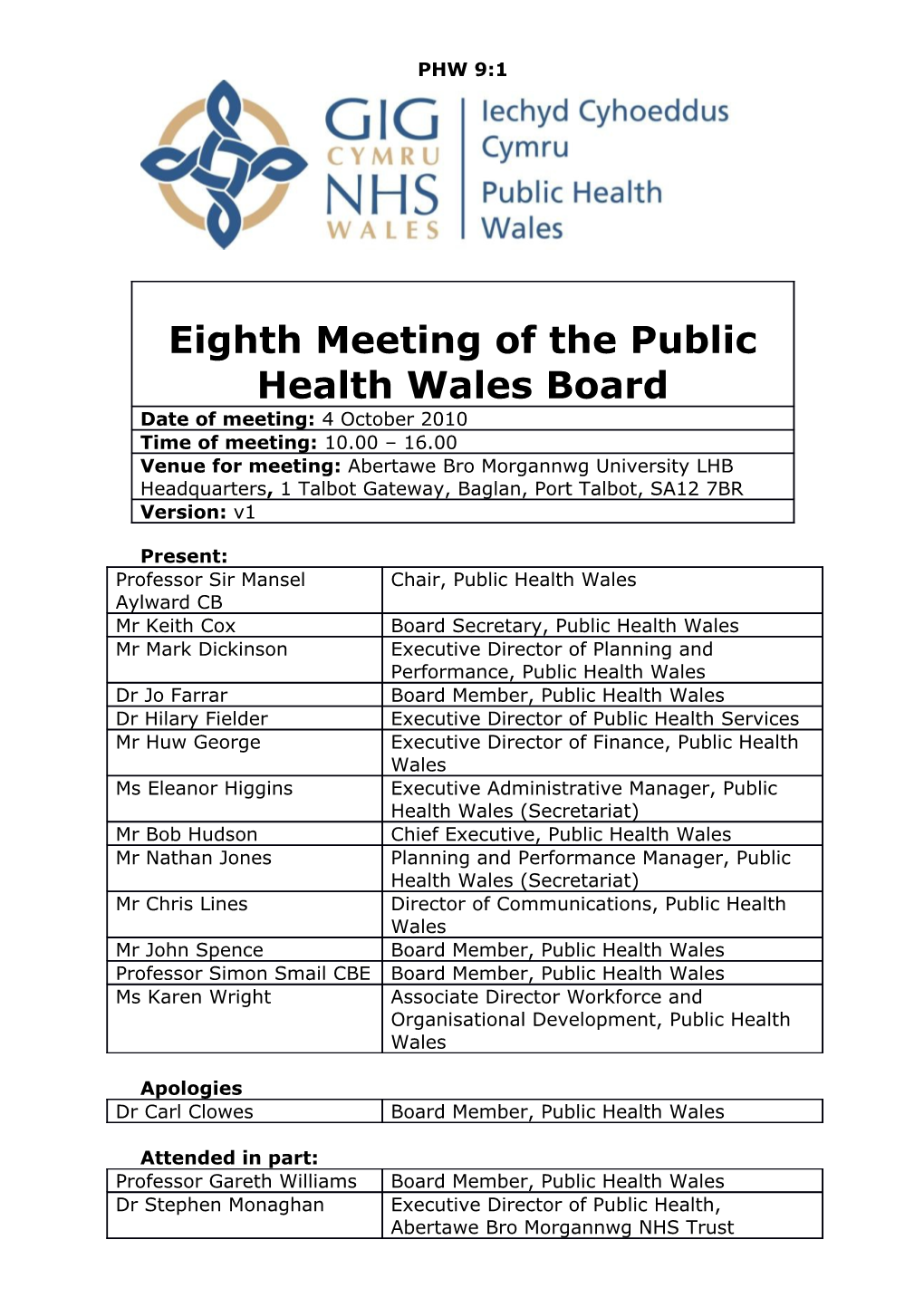 Public Health Wales s1