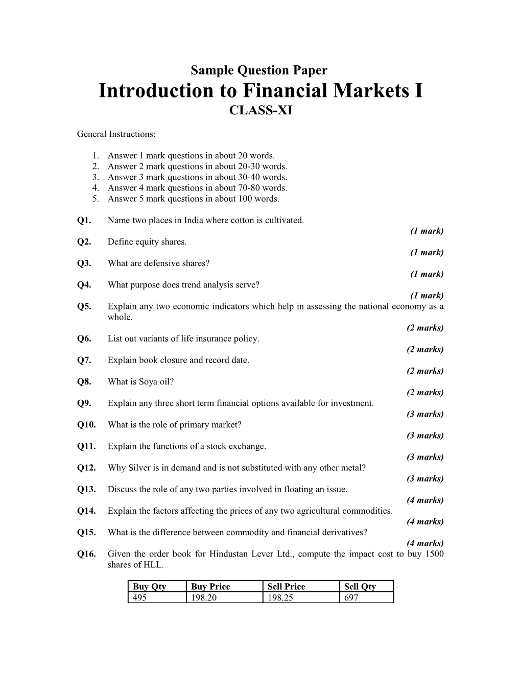 Cbse Sample Papers s1