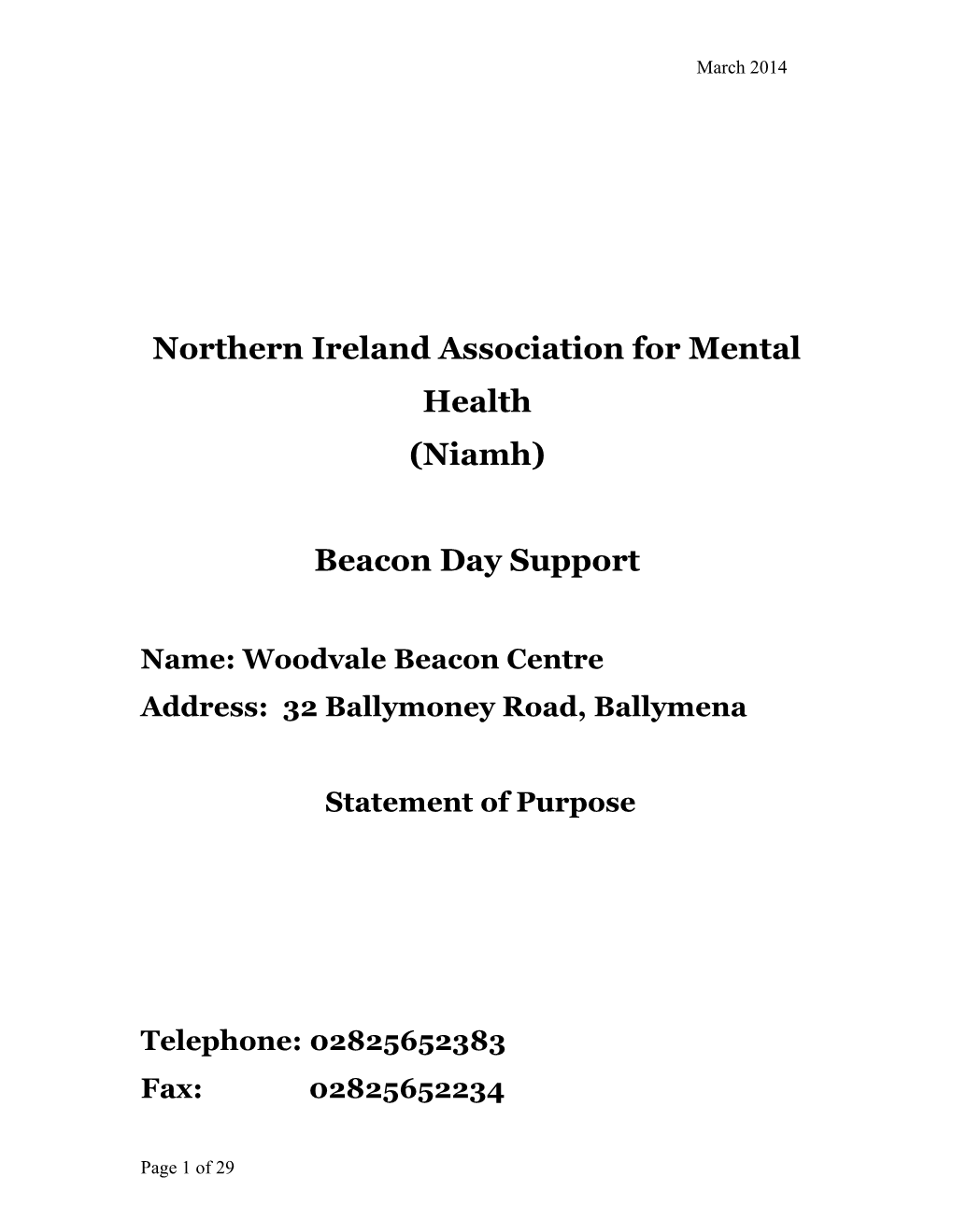 Northern Ireland Association for Mental Health s1