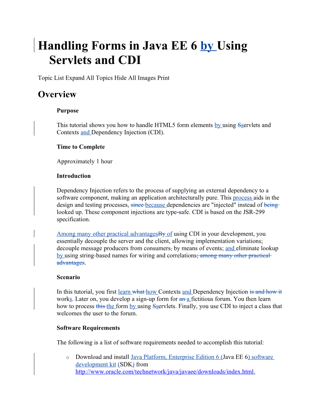 Handling Forms in Java EE 6 by Using Servlets and CDI