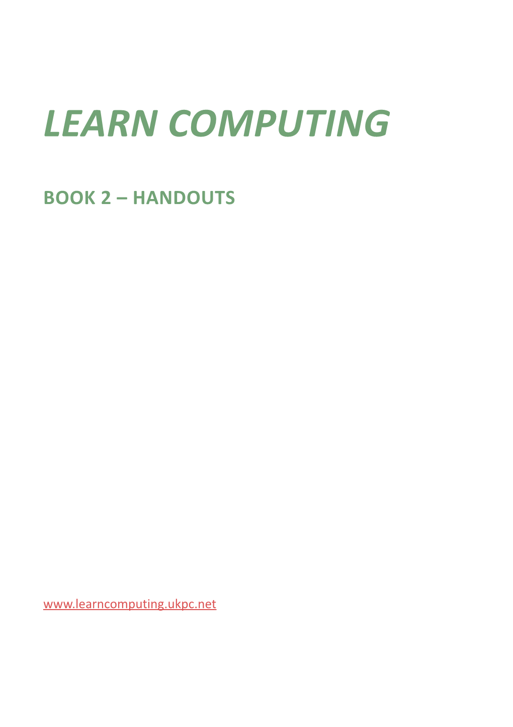 Learn Computing 2. Handout