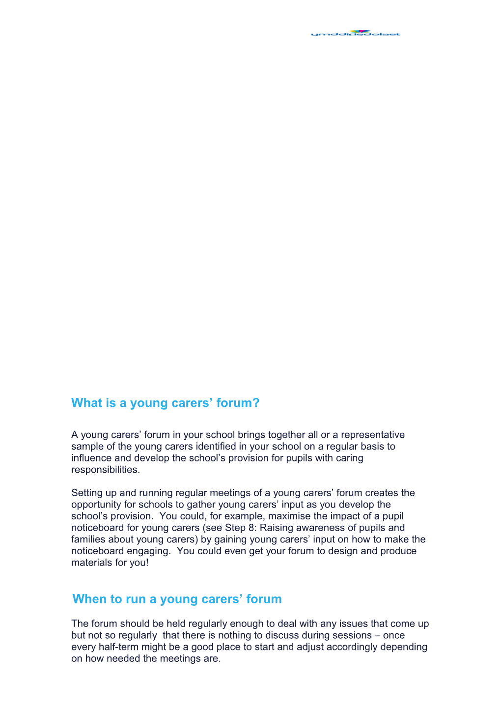 What Is a Young Carers Forum?